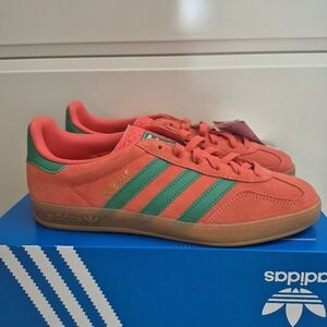 Adidas - Gazelle Indoor Pink/Green Male 7/Female 8.5